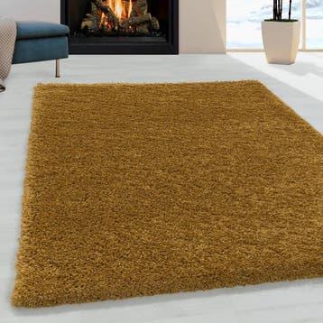 Shaggy Vloerkleed | Sydney | Goud | 120x170 cm, Verzenden, Nieuw