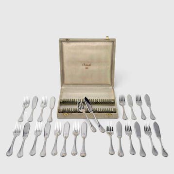 Christofle - Visbestekset (24) - Pompadour - Originele doos