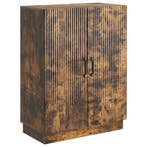 vidaXL Dressoir Gerookt eiken 66 x 34,5 x 87 cm Bewerkt hout, Verzenden, Nieuw, Overige houtsoorten, Minder dan 50 cm