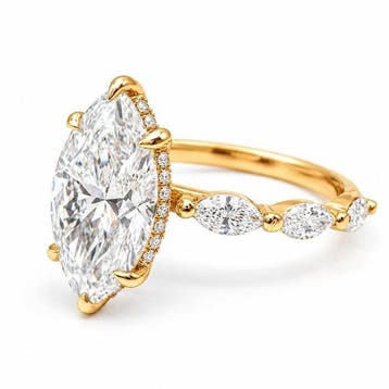 Zonder minimumprijs - Ring - 14 karaat Geel goud - 3.40ct., Nieuw