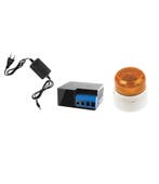 Oranje Flitser bedraad Flitser + Relay + 12v Adapter, Verzenden, Nieuw
