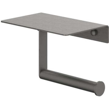 IVY Toiletrolhouder met Planchet - Geborsteld Metal Black, Ophalen of Verzenden, Nieuw