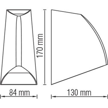 Tuinlamp/Wandlamp Ovaal Mat Zwart 3.5W 4100K, Tuin en Terras, Minder dan 50 watt, Nieuw, Ophalen of Verzenden, Hanglamp