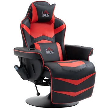 TRUUSK Gamestoel met Massagefunctie - Kantelbare Rugleuning, Verzenden, Nieuw