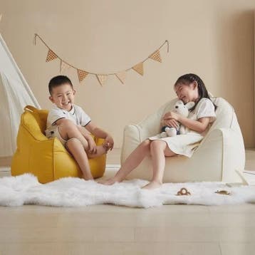 Kinder Pompoen Fauteuil Zitzak - Wasbare Hoes, Krasbestendig, Verzenden, Nieuw