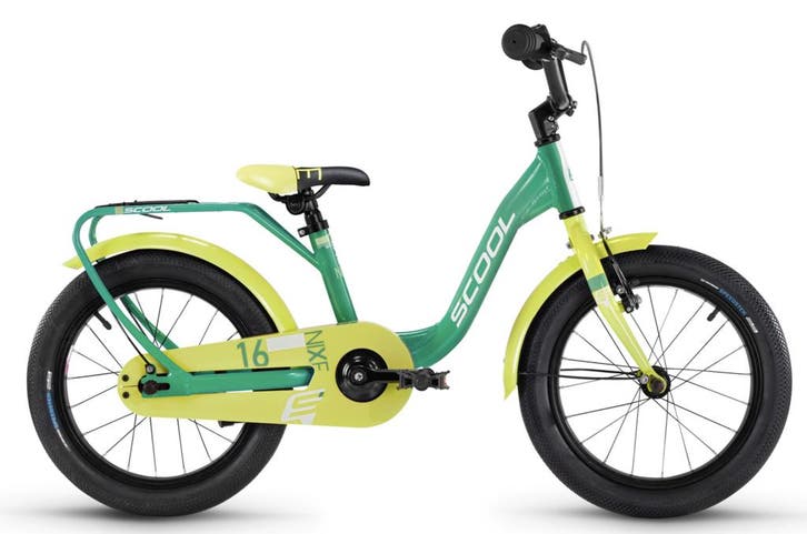SCOOL niXe 16 Green - Lime 4+, Fietsen en Brommers, Fietsen | Kinderfietsjes, Nieuw, Verzenden