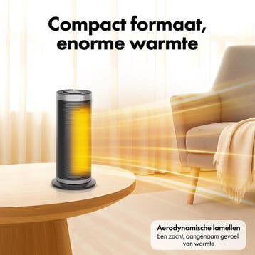 Elektrische Kachel 2000W - Keramische Ventilatorkachel -, Ophalen of Verzenden, Zo goed als nieuw