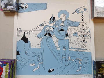Moebius – Starwatcher - Sphynx - [Le Sphynx Bleu]. zeefdruk, Nieuw