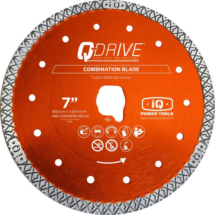 iQ Q-Drive diamantzaagblad 180 mm keramiek, Zakelijke goederen, Machines en Bouw | Tuin, Park en Bosbouw, Overige typen, Ophalen of Verzenden