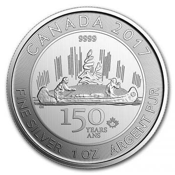 Canadian Voyageur 150 year Anniversary - 1 oz 2017, Verzenden, Noord-Amerika, Losse munt, Zilver