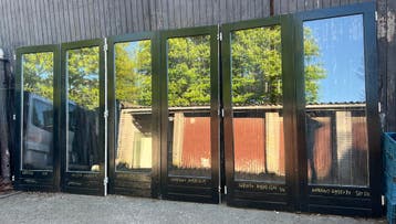 100 voordeuren buitendeuren schuurdeuren dubbeldeuren buiten, Doe-het-zelf en Verbouw, Ophalen of Verzenden, Gebruikt, Glas, Buitendeur