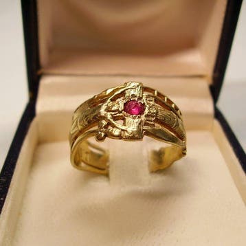 Zonder minimumprijs - Ring Zilver, Verguld - 0.35ct. tw., Nieuw