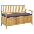 vidaXL Opslagbank met kussen met opslag met de deur 120 x 63, Tuin en Terras, Verzenden, Nieuw