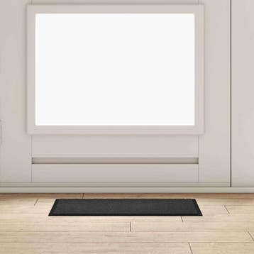 vidaXL Deurmat Antraciet 60 x 40 x 1.2 cm Teddy Stof, Verzenden, Nieuw