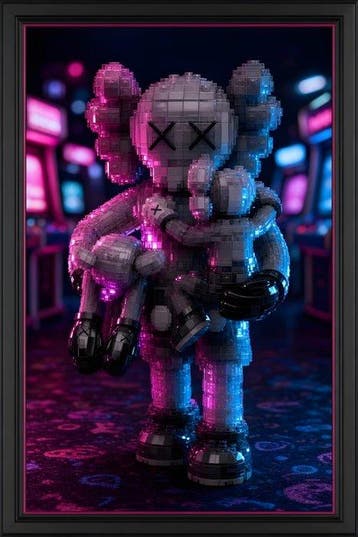 daveY - KAWS LEGO – Arcade Embrace (Neon Edition), Nieuw