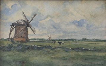 Willem Weissenbruch (1864-1941) - Hollands polderlandschap, Antiek en Kunst