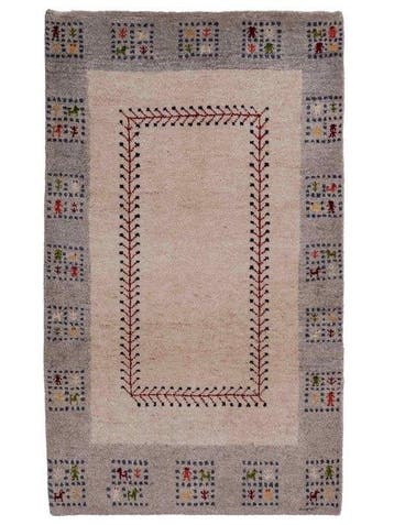 Gabbeh - Vloerkleed - 94 cm - 59 cm - Handgeknoopt uit wol, Nieuw
