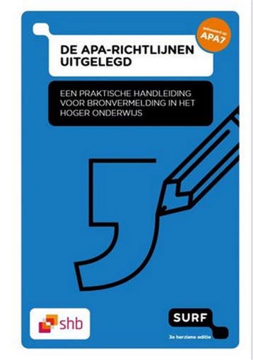 9789072482235 De APA-richtlijnen uitgelegd | Tweedehands, Boeken, Verzenden, Zo goed als nieuw, Werkgroep APA