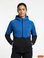 Adidas Hoodies Dames maat L Blauw Vintage, Ophalen of Verzenden, Nieuw