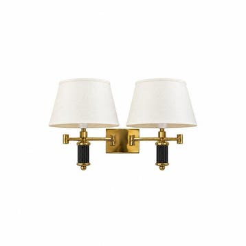 Wandkandelaar - Verguld messing - stijl Mid-Century Regency, Antiek en Kunst