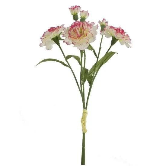 Anjer Zijden vertakt Creme/roze 40 cm Bundel 3 stuks, Hobby en Vrije tijd, Knutselen, Nieuw, Ophalen of Verzenden