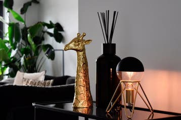 Calex Tafellamp Tripod Industrieel E27 Fitting goud - Excl., Huis en Inrichting, Lampen | Tafellampen, Ophalen of Verzenden, Zo goed als nieuw