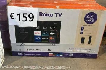 Coocaa Roku 43 inch 4K Ultra HD Smart TV – Nu voor €159,-, Audio, Tv en Foto, Ophalen of Verzenden, Nieuw