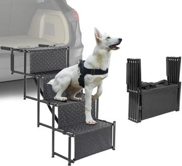 Auto Hondentrap 4-Treden - Verstelbaar - Laatste Stuk!, Dieren en Toebehoren, Honden-accessoires, Ophalen of Verzenden, Nieuw