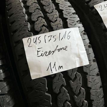 2 x Firestone 245-75-16 4 Seizoenbanden 10mm, Auto-onderdelen, 16 inch, Ophalen of Verzenden, All Season, Band(en)