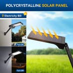 Solar straatverlichting - Straatlamp - LED - Zwart - Aigosta, Tuin en Terras, Verzenden, Zo goed als nieuw