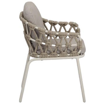 Matera dining tuinstoel naturel zand rope, Ophalen of Verzenden, Nieuw