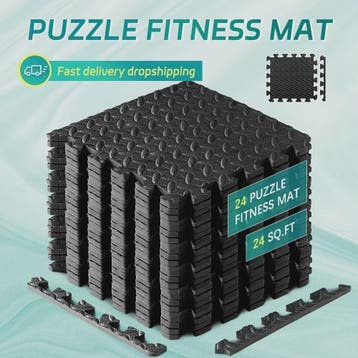 Set van 4, 8, 12 of 20 Interlocking EVA Foam Vloertegels - A, Verzenden