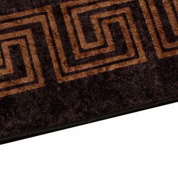 vidaXL Vloerkleedloper MARSA Zwart 100 x 450 cm Polyester en, Verzenden, Nieuw, Zwart