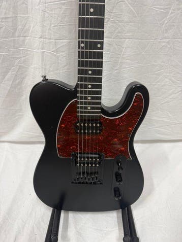 Harley Benton - TE-20HH SBK Satin Black - - Elektrische, Muziek en Instrumenten, Nieuw