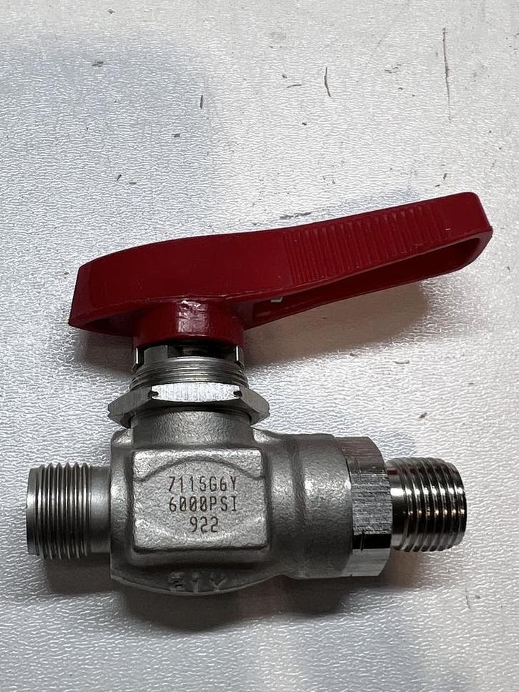 Hoke 7115G6Y 2-Way ball valve 3/8 inch Gyrolok 414 bar (6..., Doe-het-zelf en Verbouw, Overige Doe-het-zelf en Verbouw, Nieuw