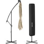 Parasol Sunna LED-zonneenergie met zwengel 2,5 x 2,5 m - bei, Tuin en Terras, Zonneschermen, Verzenden, Nieuw