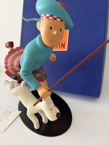 Tintin - 1 Beeldje Moulinsart Tintin Schots 32 cm, Nieuw