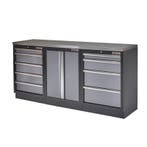 Werkbank set met MDF werkblad met RVS plaat omkleed,, Doe-het-zelf en Verbouw, Werkbanken, Ophalen of Verzenden, Nieuw