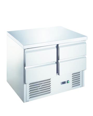 Q-Gastro RVS Koelwerkbank 4 lades (NIEUW!!), Ophalen of Verzenden, Nieuw in verpakking
