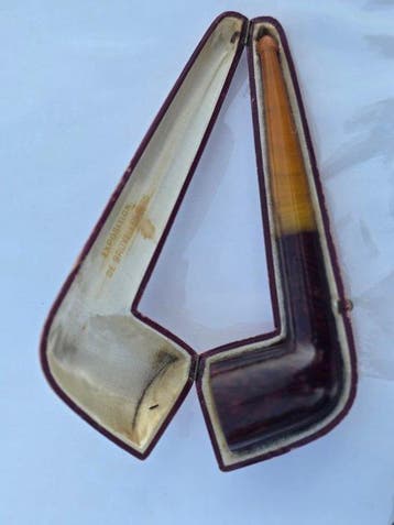 Luminor - Pijp - Amber, Hout, Verzamelen, Nieuw