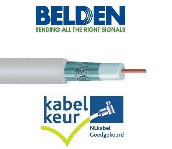 Coaxkabel maatwerk met gemonteerde connectoren, Audio, Tv en Foto, Audiokabels en Televisiekabels, Tv-kabel, Nieuw, Ophalen of Verzenden
