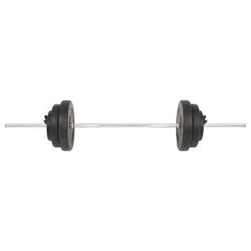 vidaXL Halter met gewichten 60 kg, Verzenden, Nieuw
