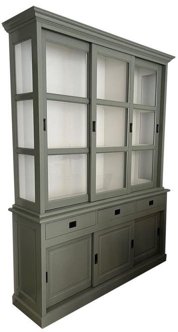 Buffetkast Engels groen Beverwijk  180 x 240cm, Ophalen of Verzenden, Nieuw