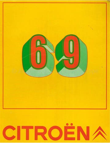 1969 CITROËN PROGRAMMA BROCHURE FRANS, Nieuw, Author