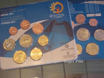 3,88 Euro Griechenland Kms 2011 st mit 2 Euro Munt Stier..., Verzenden