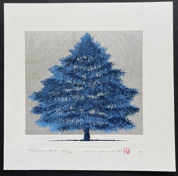 Tree scene 134B - Hajime Namiki  (b 1947) - Japan (Zonder