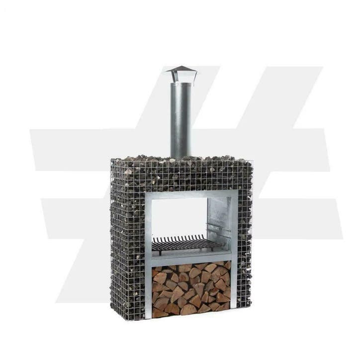 Schanskorf BBQ blokhaard, Tuin en Terras, Houtskoolbarbecues, Nieuw, Met accessoires, Ophalen of Verzenden