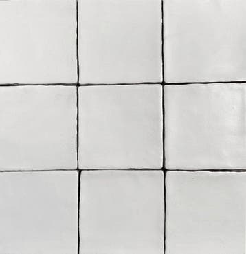 Wandtegel Handvorm Terre WoW Blanco White Wit Glans 15x15, Nieuw, Minder dan 20 cm, 10 m² of meer, Wandtegels