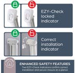 Dreambaby Glide ‘N Hide oprolbaar traphekje | tot 140 cm, Ophalen of Verzenden, Zo goed als nieuw