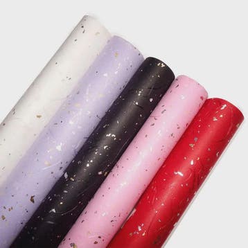 Luxe Geschenkpapier Set - 6 Kleuren met Goud & Zilver Sprink, Verzenden, Nieuw